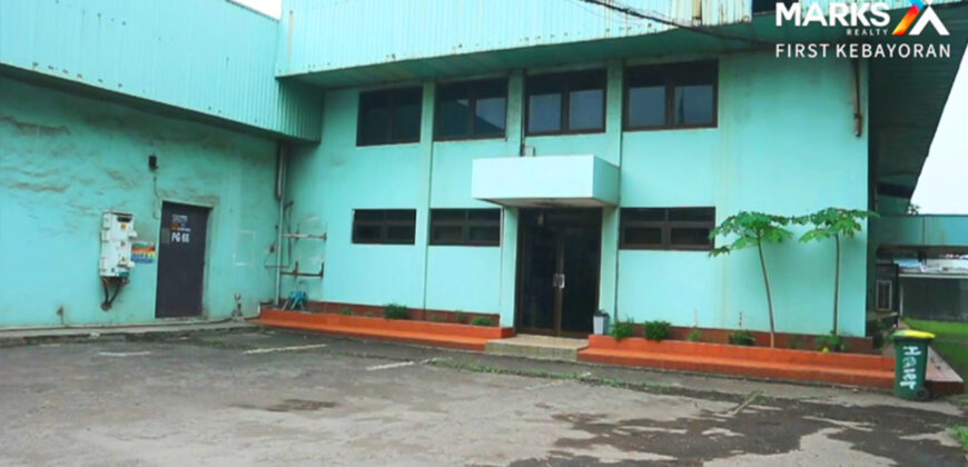 Dijual Gudang Bonus Tanah di Kawasan Industri