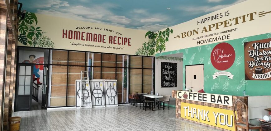Disewakan Tempat Usaha Gabung Dengan Cafe Kopi