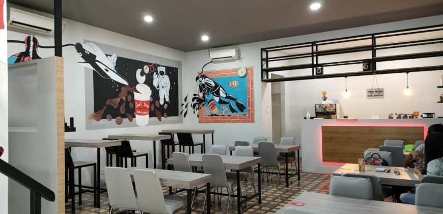 Disewakan Tempat Usaha Gabung Dengan Cafe Kopi