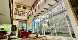 Dijual Rumah design unik minimalis modern ada kolam renang dalam komplek pesanggrahan