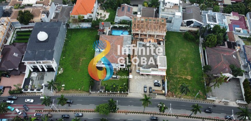 Tanah Prime Location di Metro Pondok Indah Pinggir Jalan Raya