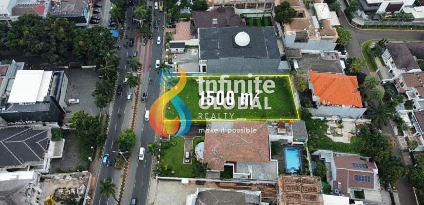 Tanah Prime Location di Metro Pondok Indah Pinggir Jalan Raya