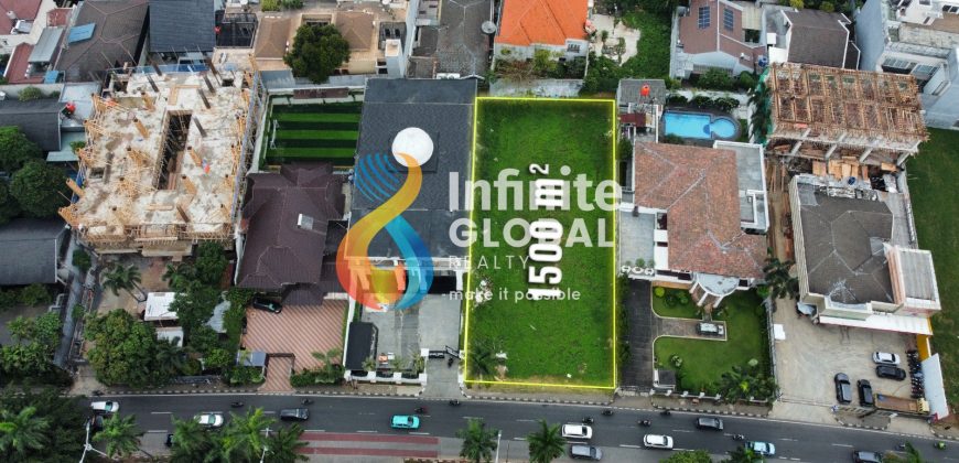 Tanah Prime Location di Metro Pondok Indah Pinggir Jalan Raya