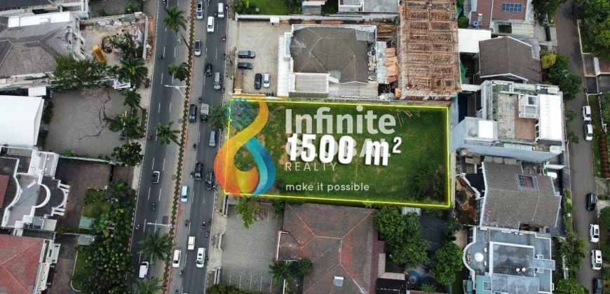 Tanah Prime Location di Metro Pondok Indah Pinggir Jalan Raya
