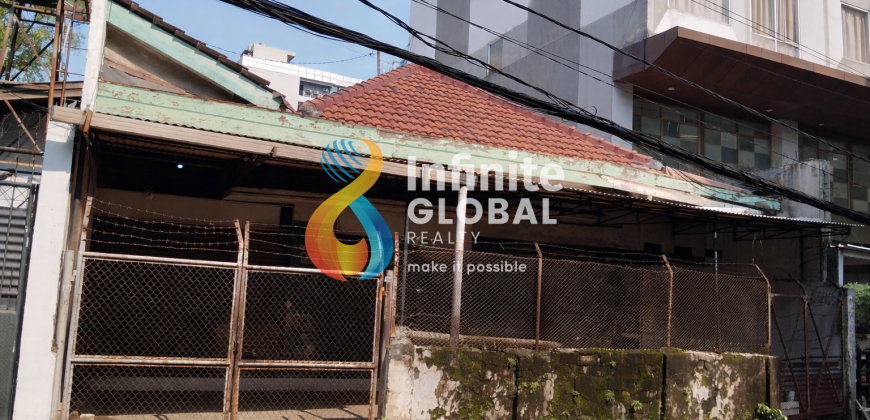 Rumah Tua Hitung Tanah Kebon Kacang Tanah Abang LT 288 m² SHM Lokasi Komersial Strategis