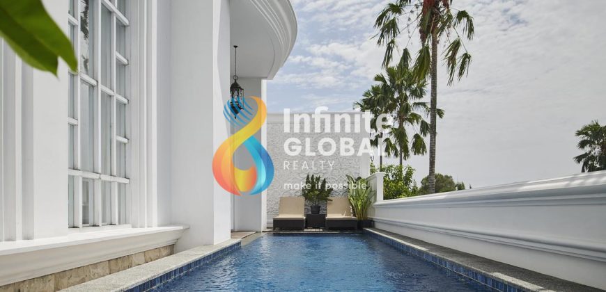 Rumah Mewah Hook Full Furnished di Cluster Malibu Deltamas LT 369 m² Private Pool Siap Huni