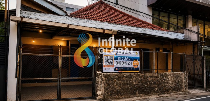 Rumah Tua Hitung Tanah Kebon Kacang Tanah Abang LT 288 m² SHM Lokasi Komersial Strategis