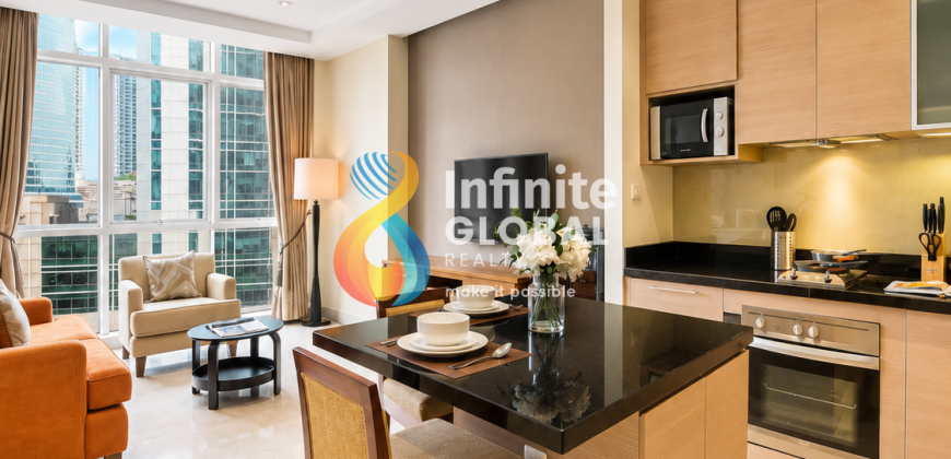Oakwood Mega Kuningan 1BR 59m² Lokasi Premium Area Kedutaan & CBD Jakarta