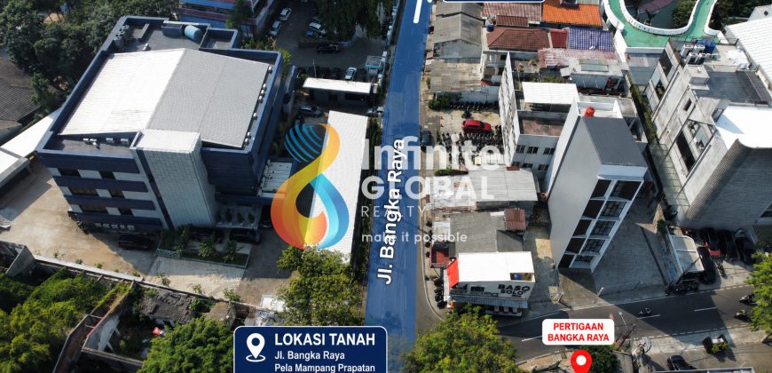 Dijual Tanah Komersial Bangka Raya, Jakarta Selatan | 784 m² | Lokasi Strategis Dekat Pertigaan