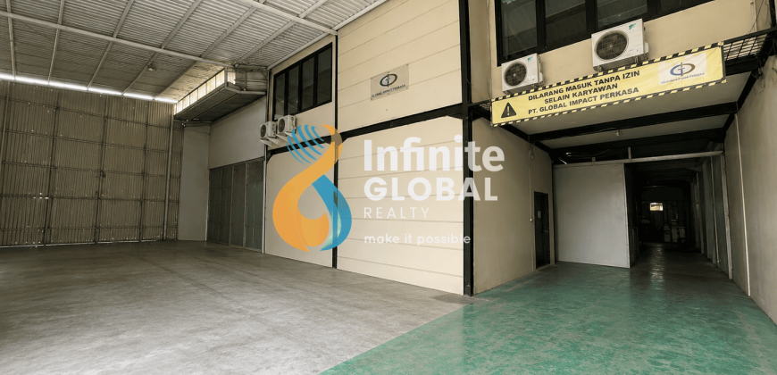 Gudang + Kantor Siap Pakai di Kawasan Industri Jatiuwung Tangerang | LT 756 m² | SHGB